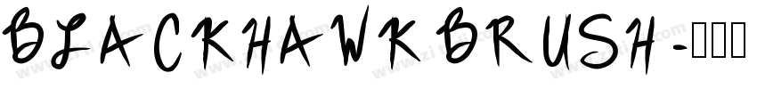 BLACKHAWK BRUSH字体转换